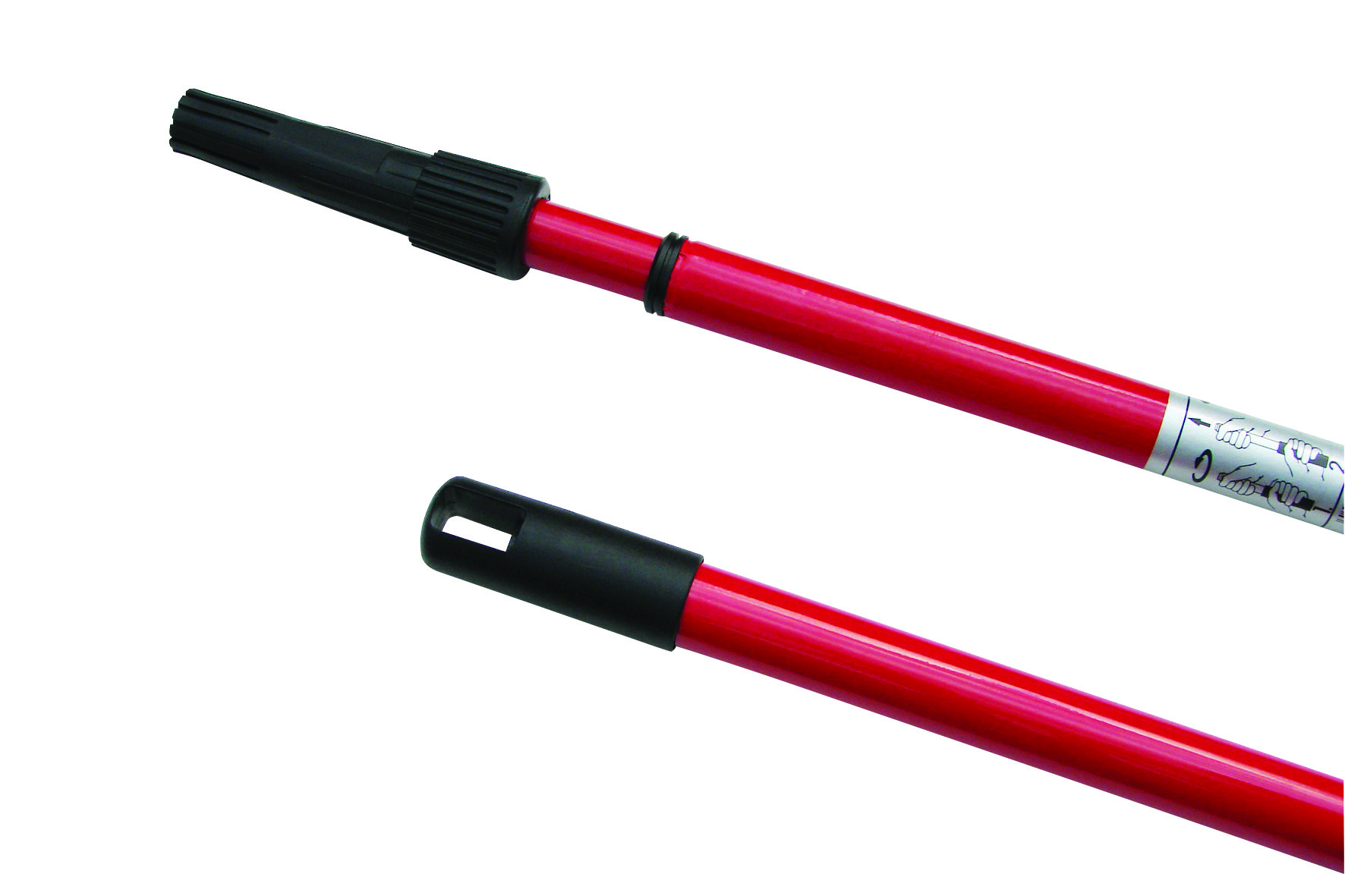 Telescoopsteel 200 cm staal gelakt